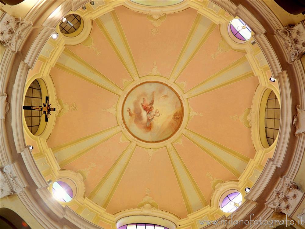 Limbiate (Monza e Brianza, Italy) - Interior of the dome of the Oratory of San Francesco in  Villa Pusterla Arconati Crivelli